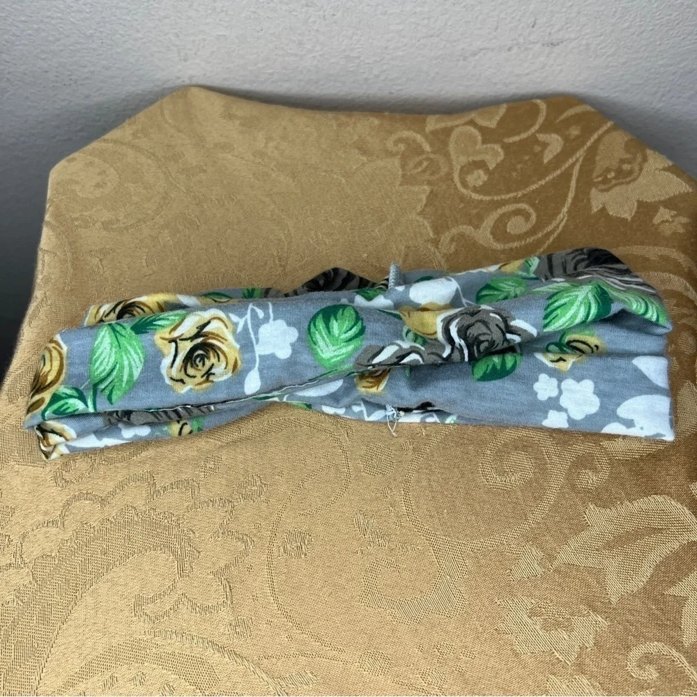 Set of 5 Hair Accessories Colorful Lot Purple Floral Fun Headband
